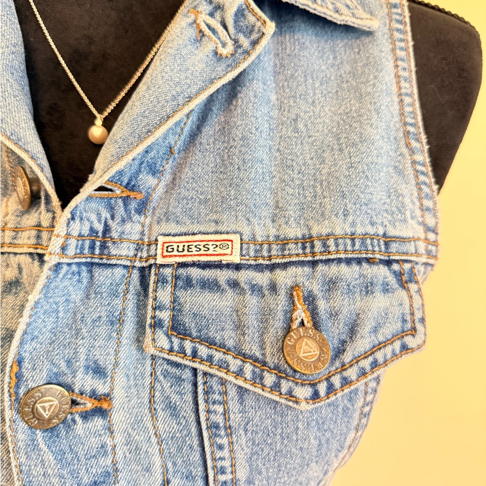 Guess Blue Denim Sleeveless Dress - Picture 5 of 10